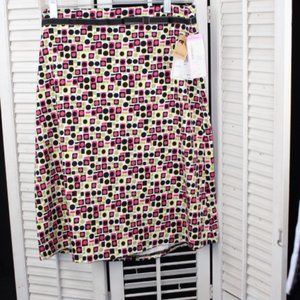 Lily -  black skirt with colorful accents (new with tags)